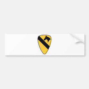 1st Cavalry Division Patch Patriotic Bumper Sticker