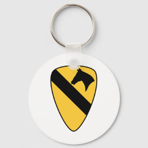 1st Cavalry Division Patch Patriotic Key Ring