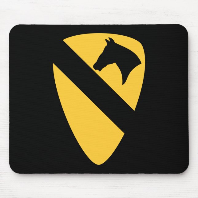 1st Cavalry Division Patch Patriotic Mouse Mat (Front)