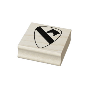 1st Cavalry Division Patch Patriotic Rubber Stamp