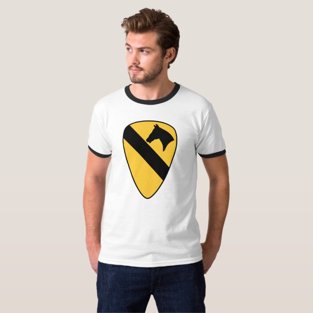 1st Cavalry Division Patch Patriotic T-Shirt (Front Full)