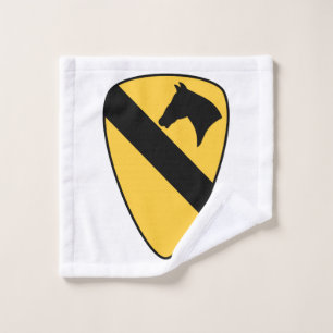 1st Cavalry Division Patch Patriotic Wash Cloth
