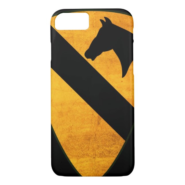 1st Cavalry Division Patch Worn Case-Mate iPhone Case (Back)