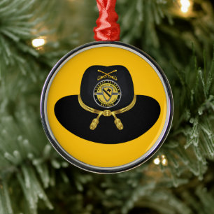 1st Cavalry Division Retired Christmas Metal Tree Decoration