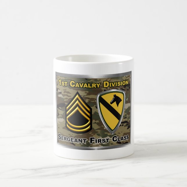 1st Cavalry Division Sergeant First Class Coffee Mug (Center)
