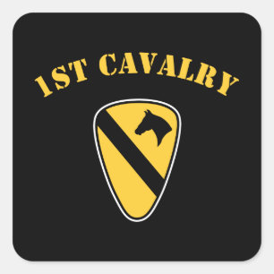 1st Cavalry Division Square Sticker