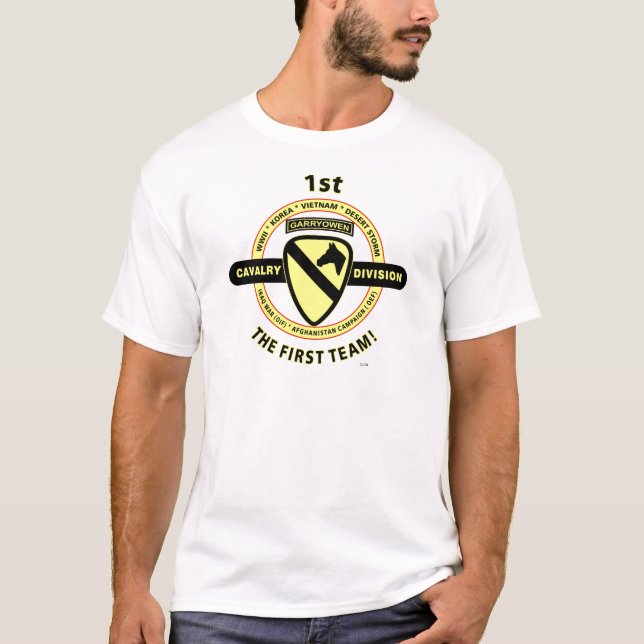1ST CAVALRY DIVISION "THE FIRST TEAM" T-Shirt (Front)