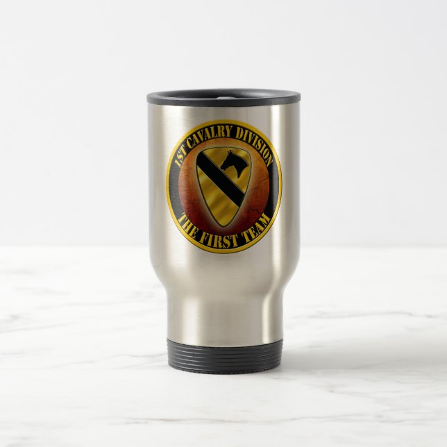 1st Cavalry Division Travel Mug (Center)