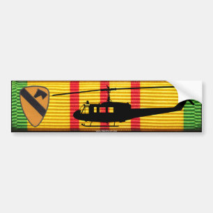 1st Cavalry Division UH-1 Huey VSM Bumper Sticker