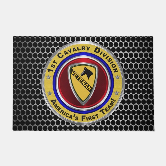 1st Cavalry Division Veteran Doormat (Front)