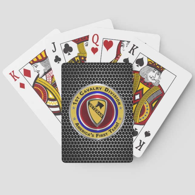 1st Cavalry Division Veteran Playing Cards (Back)
