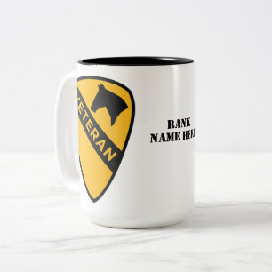 1st Cavalry Division - Veteran (United States) Two-Tone Coffee Mug