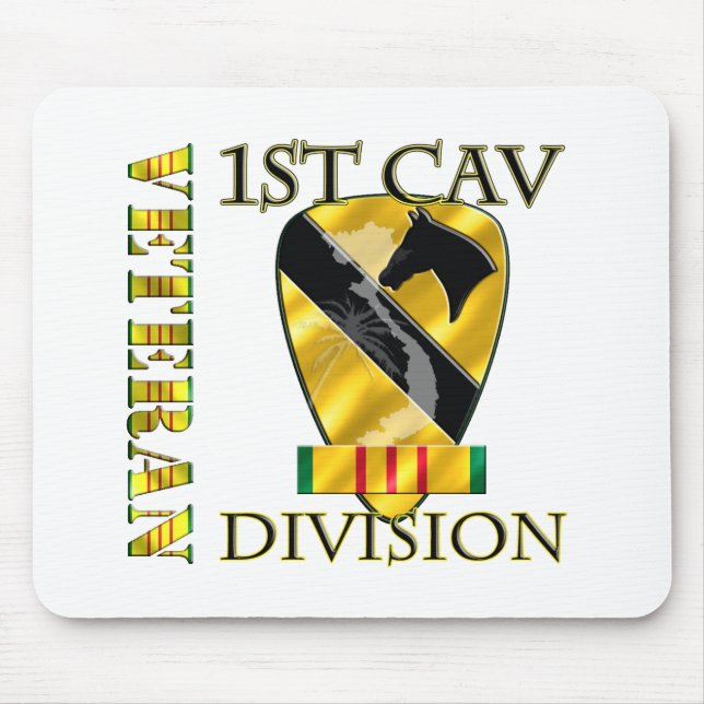 1st Cavalry Division Vietnam Veteran Mouse Mat (Front)