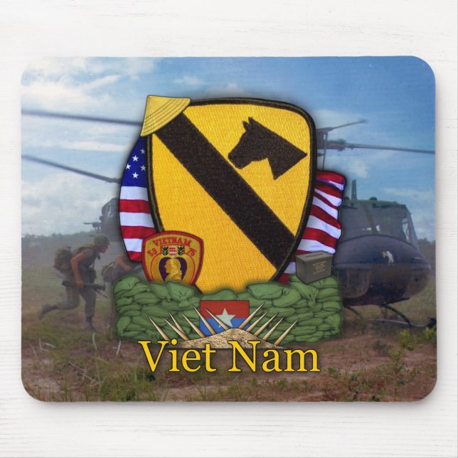 1st cavalry division vietnam veterans vets Mousepa Mouse Mat (Front)