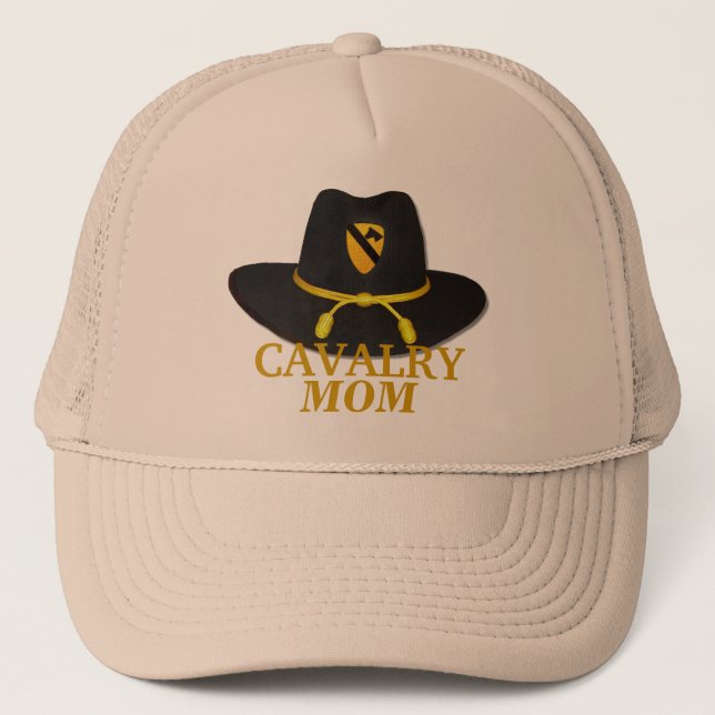 1st cavalry division wife mum fort hood sons hat (Front)
