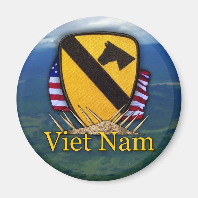 1st cavalry vietnam air cav vets patch Magnet (Front)