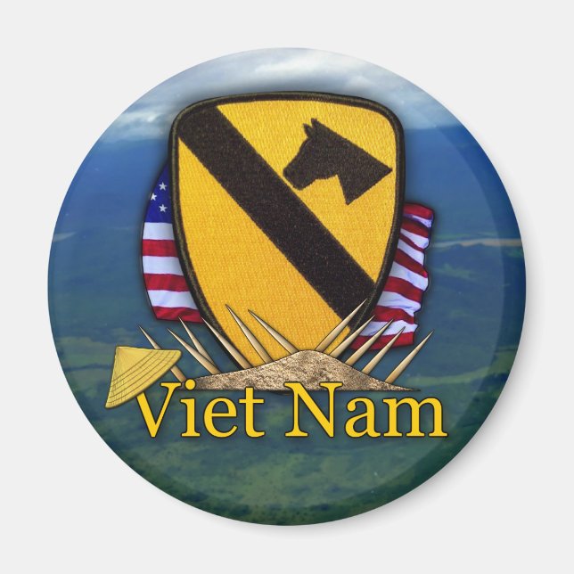 1st cavalry vietnam air cav vets patch Magnet (Front)