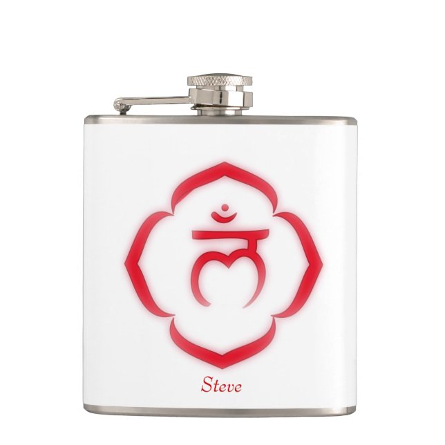 1st Chakra (the root chakra) Hip Flask (Front)