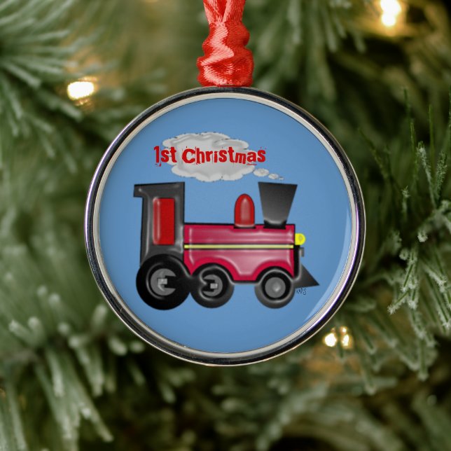 1st Christmas 3D Train Metal Tree Decoration (Tree)