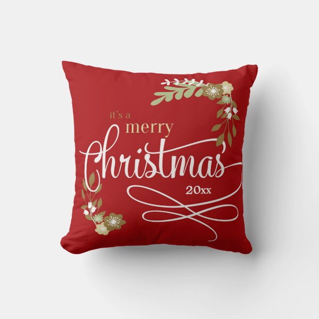 1st Christmas as Big Brother custom photo/name Cushion (Front)