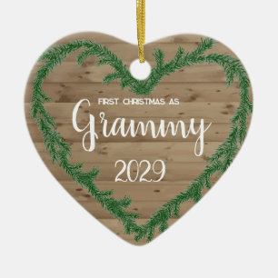 1st Christmas as Grammy Ceramic Tree Decoration