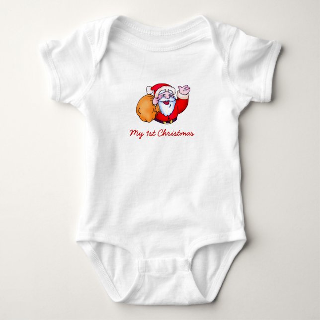 1st Christmas Baby Bodysuit (Front)
