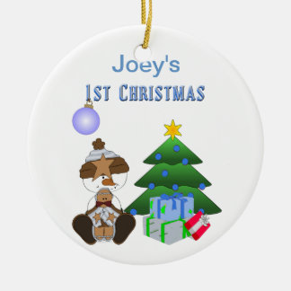 1st Christmas (Boy) Holiday Ornament