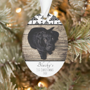 1st Christmas Dog Photo Tree Pet Keepsake Ornament