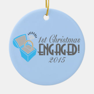 1st Christmas Engaged Ornament Dated
