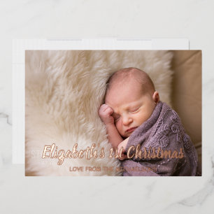 1st Christmas Foil Holiday Card