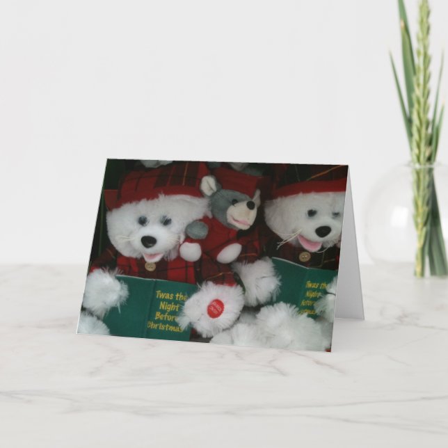 1st CHRISTMAS LITTLE GIRL Holiday Card (Front)