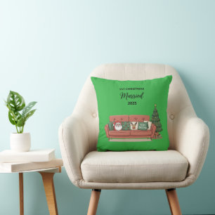 1st Christmas Married 2025   Cute Cosy Couch Newly Cushion