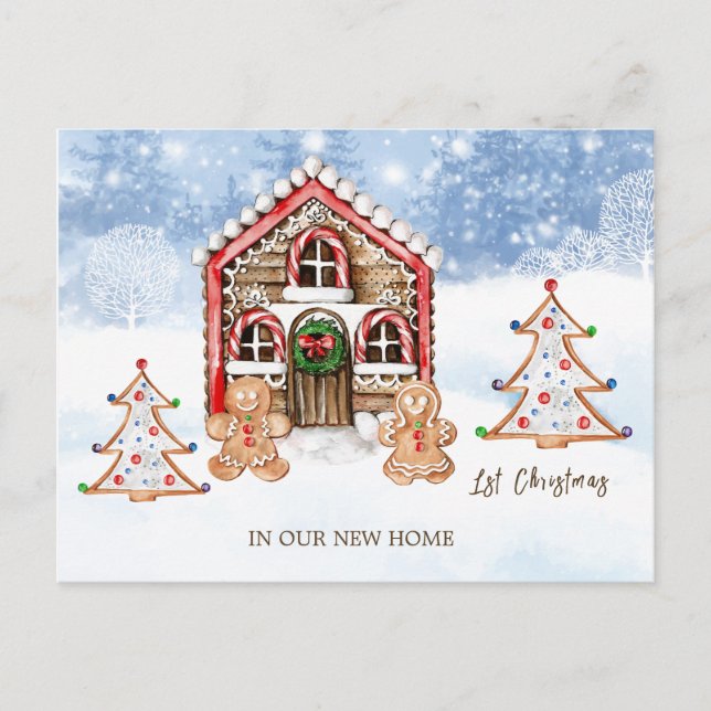 1st Christmas New Home Christmas Holiday Card (Front)