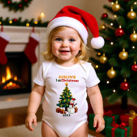 1st Christmas, own text, Frosty & Fir Delight