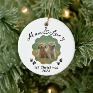 1st Christmas, Personalised Pet Christmas Ornament