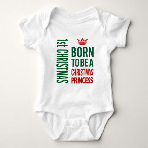 1st Christmas Princess Infant Creeper