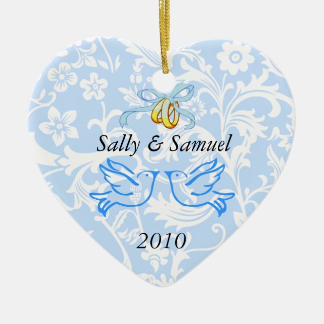 1st Christmas Together Christmas Ornament Template (Front)