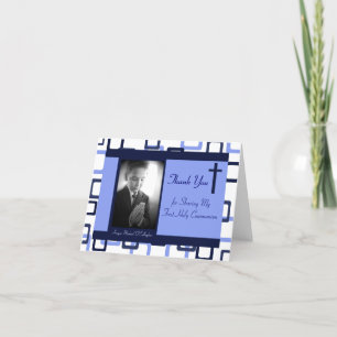 1st Communion You Thank Boy Thank You Card