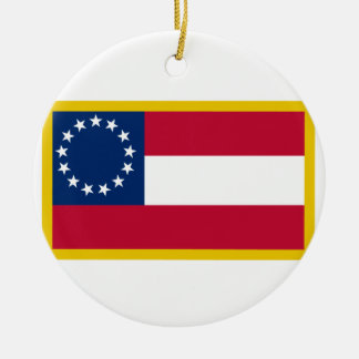 1st Confederate Flag Ceramic Tree Decoration