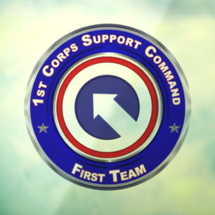 1st Corps Support Command Window Cling