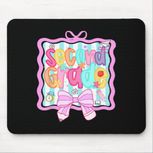 1st Day Of 2nd Grade Preppy  Mouse Mat
