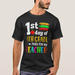 1st Day Of 5th Grade Back To School Teacher Studen T-Shirt