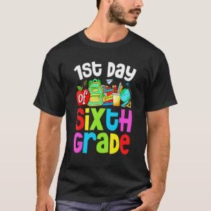 1st Day Of 6th Grade Cute Teacher Student   Squad T-Shirt