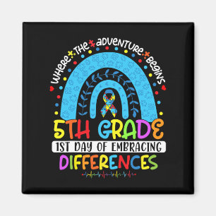 1st Day Of Embracing Differences 5th Grade Autism Magnet