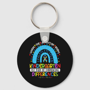 1st Day Of Embracing Differences Kindergarten Auti Key Ring