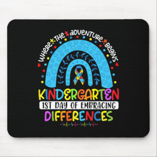 1st Day Of Embracing Differences Kindergarten Auti Mouse Mat