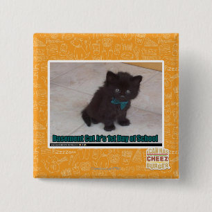 1st Day of School 15 Cm Square Badge