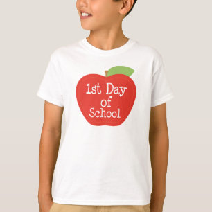 1st Day of School Apple T-Shirt