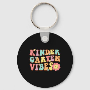 1st Day Of School Kindergarten Vibes Student Teach Key Ring