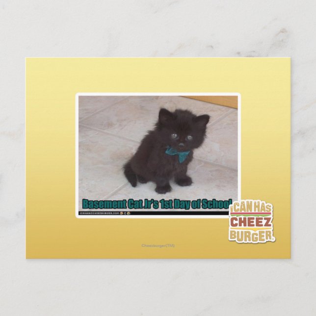 1st Day of School Postcard (Front)